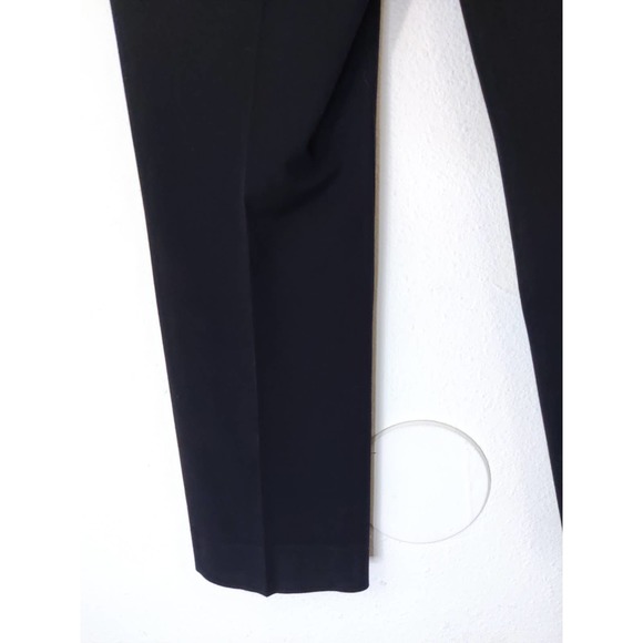 J. Crew Black Cotton Blend Teddie Mid Rise Cropped Trouser Pants Size 2 Tall - Picture 7 of 8